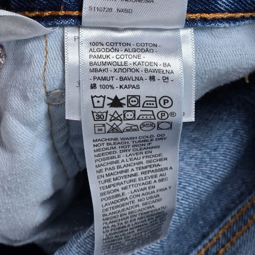Levis 550 Relaxed Fit Tapered Leg Blue Denim Jeans Mens 32x32 Medium‎ Wash